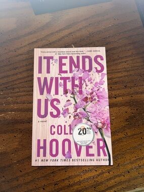 It Ends With Us by Colleen Hoover - Pink Floral Paperback
